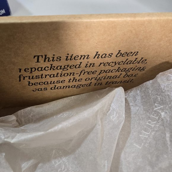 Lauren Ralph Lauren Cameryn Espadrille 9.5 Aged Gold Canvas LRL Flat NIB ($125) - Picture 13 of 14